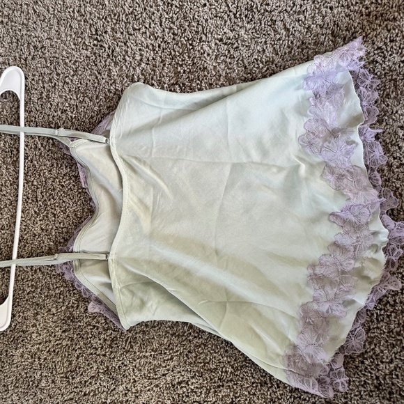 NWOT Free People Sunset Lover Cami - SZ XS - Color : SEA MIST - Picture 6 of 8